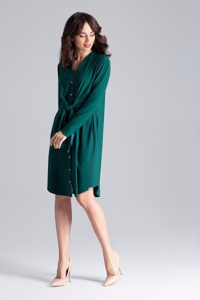 Sukienka Model L031 Green - Lenitif — zdjęcie 2