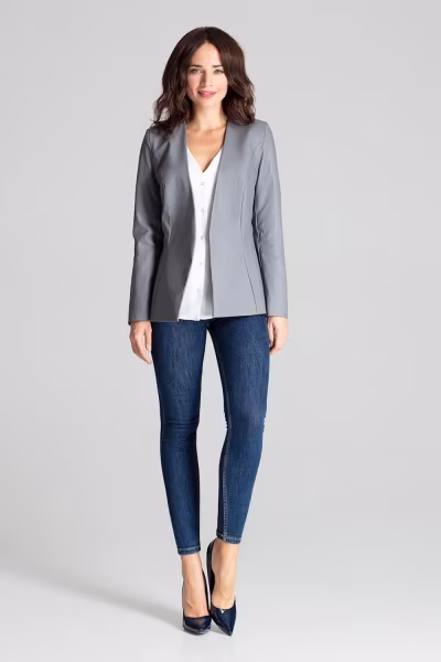 Żakiet Model L073 Grey - Lenitif — zdjęcie 2