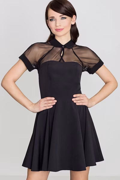 Sukienka Model K399 Black - Lenitif — zdjęcie 1