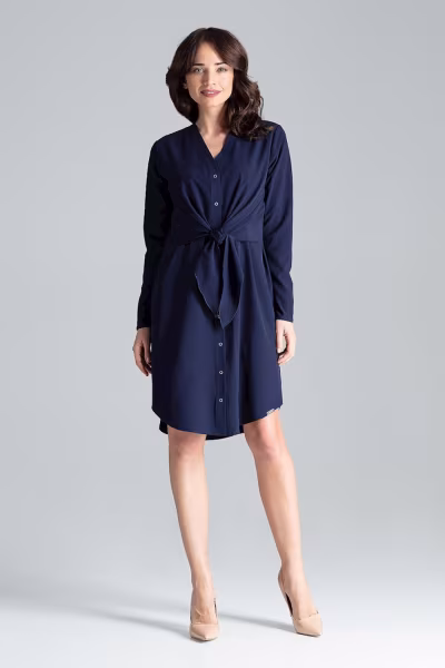 Sukienka Model L031 Navy - Lenitif — zdjęcie 1