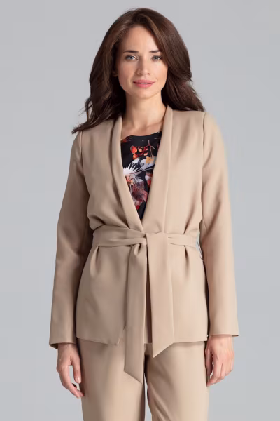 Żakiet Model L061 Beige - Lenitif — zdjęcie 1