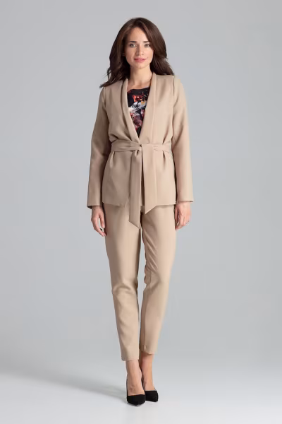 Żakiet Model L061 Beige - Lenitif — zdjęcie 2