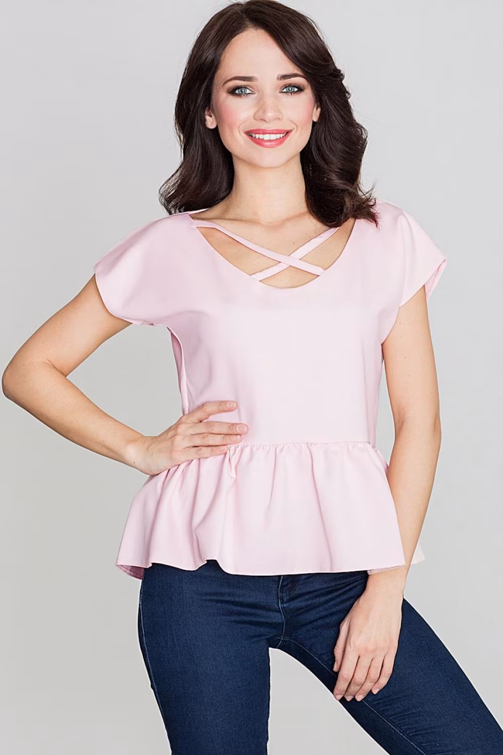 Bluzka Model K396 Pink - Lenitif