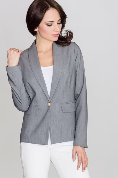 Żakiet Model K387 Grey - Lenitif — zdjęcie 1