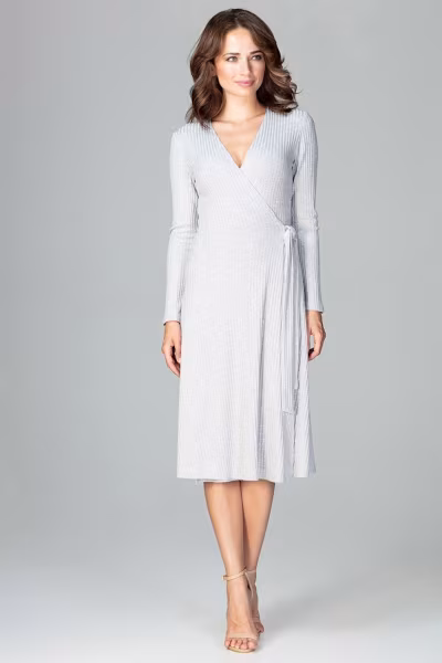 Sukienka Model K465 Grey - Lenitif — zdjęcie 1