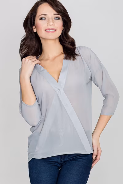Bluzka Model K138 Grey - Lenitif — zdjęcie 1