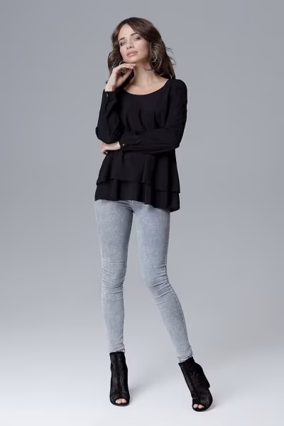 Bluzka Model L020 Black - Lenitif — zdjęcie 1