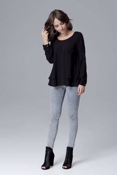 Bluzka Model L020 Black - Lenitif — zdjęcie 2