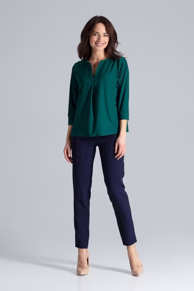 Bluzka Model L035 Green - Lenitif — zdjęcie 2