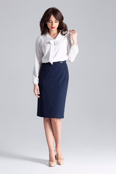 Bluzka Model L030 Ecru - Lenitif — zdjęcie 2