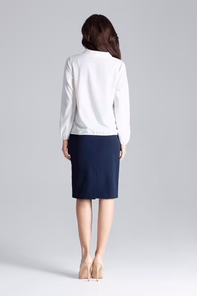 Bluzka Model L030 Ecru - Lenitif — zdjęcie 3