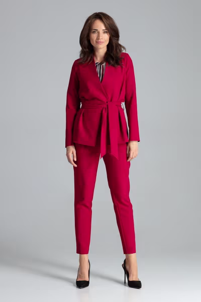 Żakiet Model L061 Bordo - Lenitif — zdjęcie 2