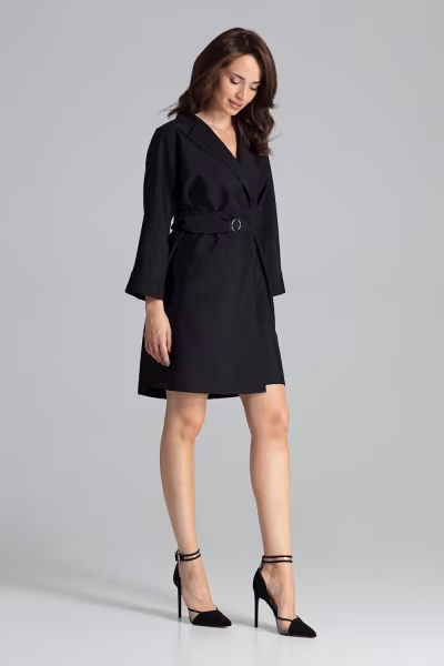 Sukienka Model L058 Black - Lenitif — zdjęcie 2