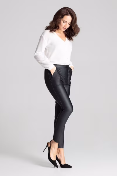 Spodnie Damskie Model L072 Black - Lenitif — zdjęcie 2