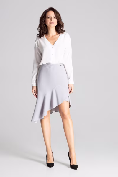 Spódnica Model L065 Grey - Lenitif — zdjęcie 2