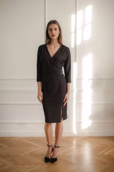 Sukienka Model L086 Black - Lenitif — zdjęcie 1
