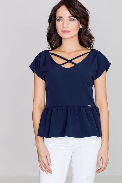 Bluzka Model K396 Navy - Lenitif — zdjęcie 1