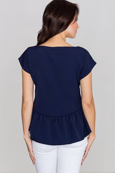 Bluzka Model K396 Navy - Lenitif — zdjęcie 2