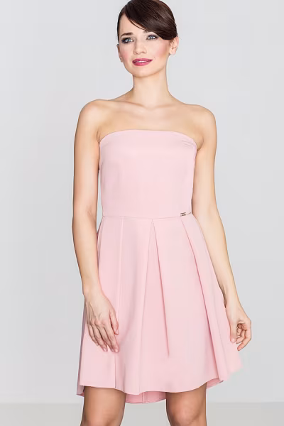 Sukienka Model K368 Pink - Lenitif — zdjęcie 1