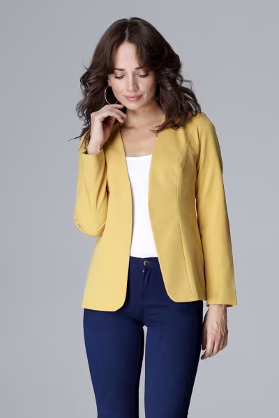 Żakiet Model L005 Yellow - Lenitif — zdjęcie 3