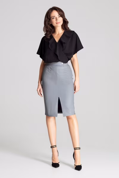 Spódnica Model L071 Grey - Lenitif — zdjęcie 1