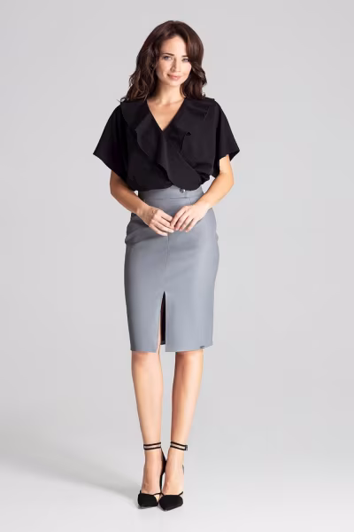 Spódnica Model L071 Grey - Lenitif — zdjęcie 2
