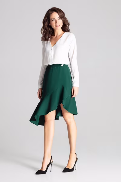Spódnica Model L065 Green - Lenitif — zdjęcie 2
