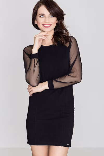 Sukienka Model K332 Black - Lenitif — zdjęcie 1