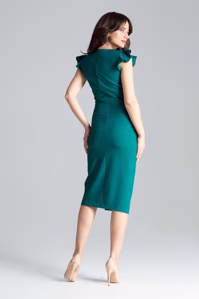 Sukienka Model L034 Green - Lenitif — zdjęcie 3
