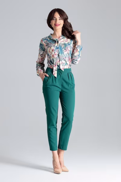 Spodnie Damskie Model L028 Green - Lenitif — zdjęcie 2