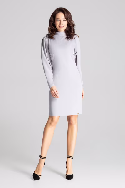 Sukienka Model L064 Grey - Lenitif — zdjęcie 2