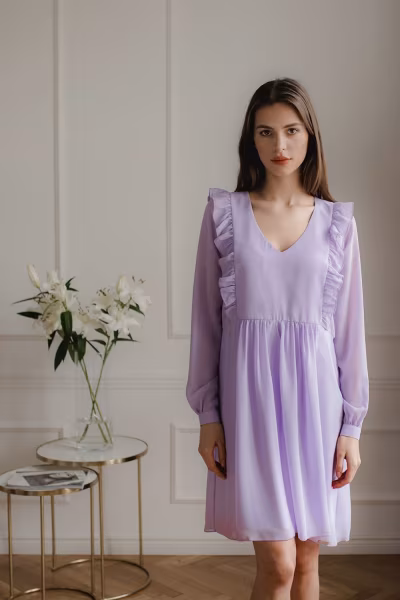 Sukienka Model L083 Violet - Lenitif — zdjęcie 1