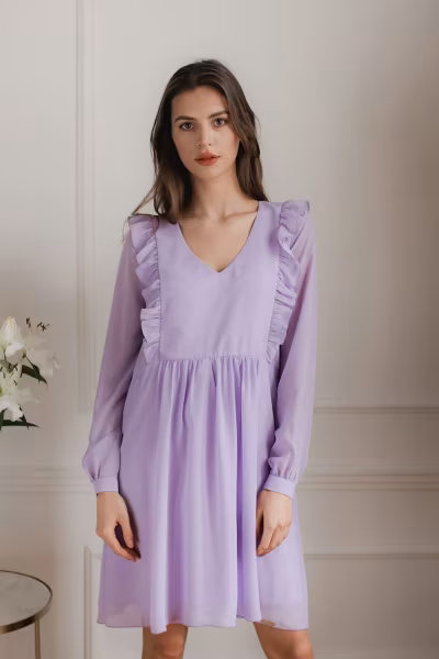 Sukienka Model L083 Violet - Lenitif — zdjęcie 2