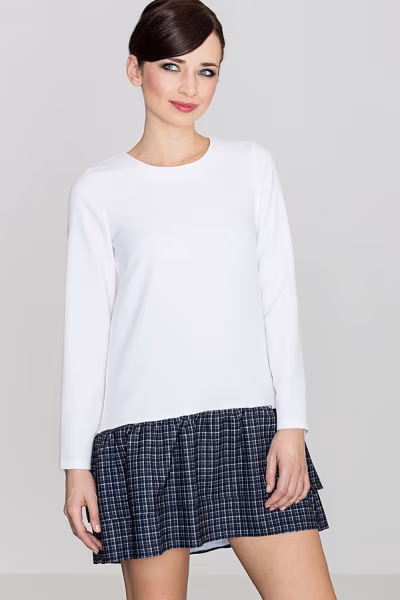 Sukienka Model K423 Wzór 40 White - Lenitif — zdjęcie 1