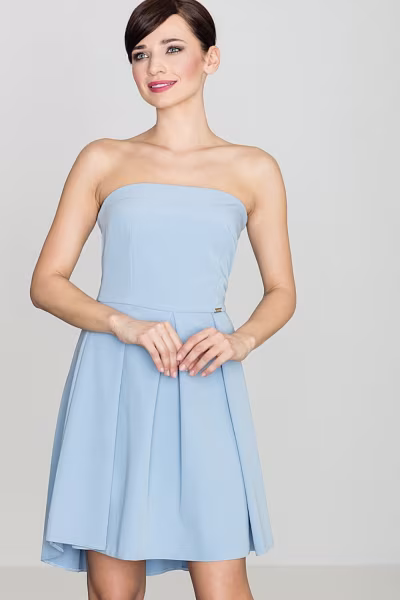 Sukienka Model K368 Blue - Lenitif — zdjęcie 1