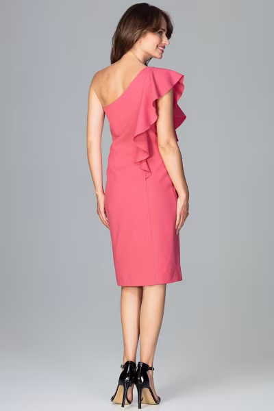 Sukienka Model K488 Coral - Lenitif — zdjęcie 3