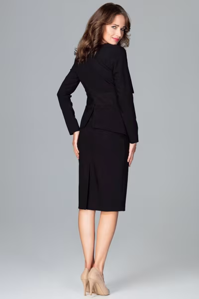 Sukienka Model K491 Black - Lenitif — zdjęcie 3