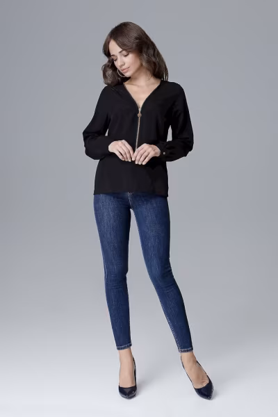 Bluzka Model L023 Black - Lenitif — zdjęcie 1