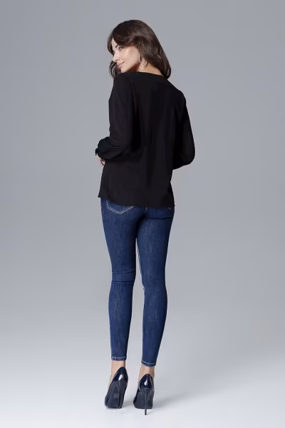 Bluzka Model L023 Black - Lenitif — zdjęcie 3