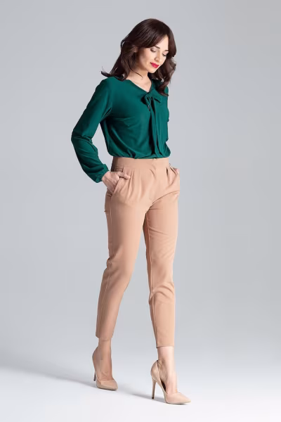 Spodnie Damskie Model L028 Brown - Lenitif — zdjęcie 2