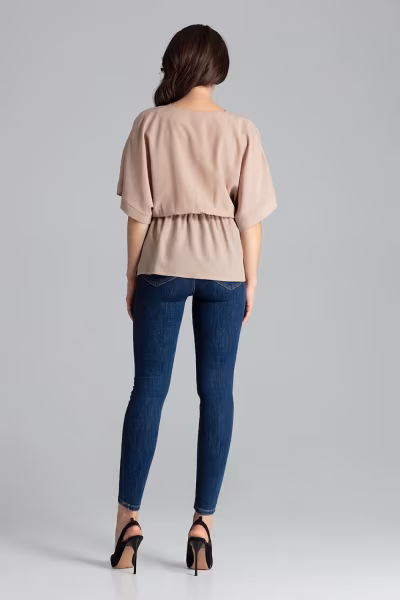 Bluzka Model L063 Beige - Lenitif — zdjęcie 3