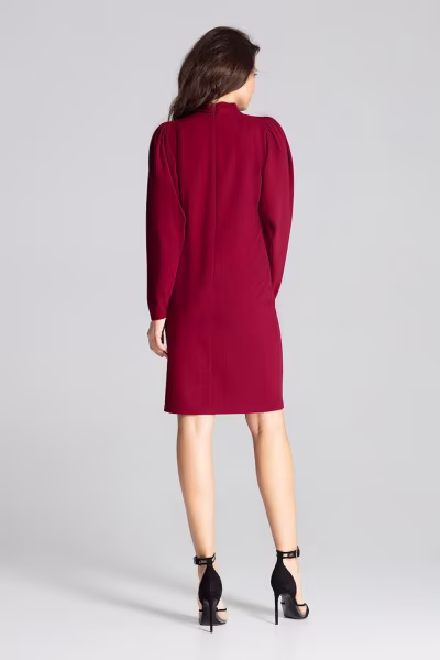 Sukienka Model L064 Bordo - Lenitif — zdjęcie 3