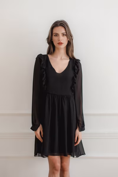 Sukienka Model L083 Black - Lenitif — zdjęcie 1