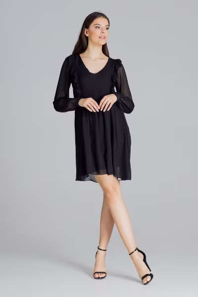 Sukienka Model L083 Black - Lenitif — zdjęcie 3