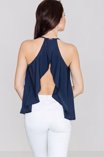 Bluzka Model K392 Navy - Lenitif — zdjęcie 2
