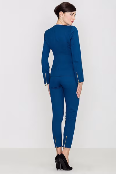 Spodnie Damskie Model K300 Blue - Lenitif — zdjęcie 2