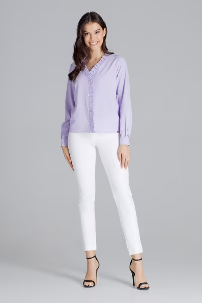 Bluzka Model L077 Violet - Lenitif — zdjęcie 2