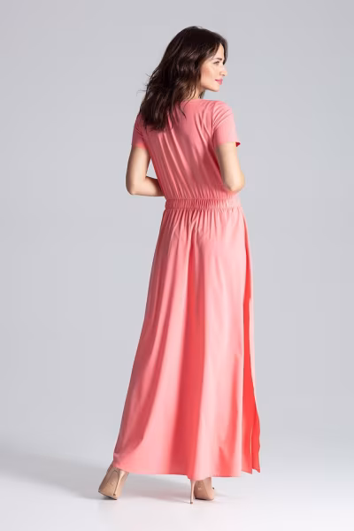 Sukienka Model L042 Coral - Lenitif — zdjęcie 3