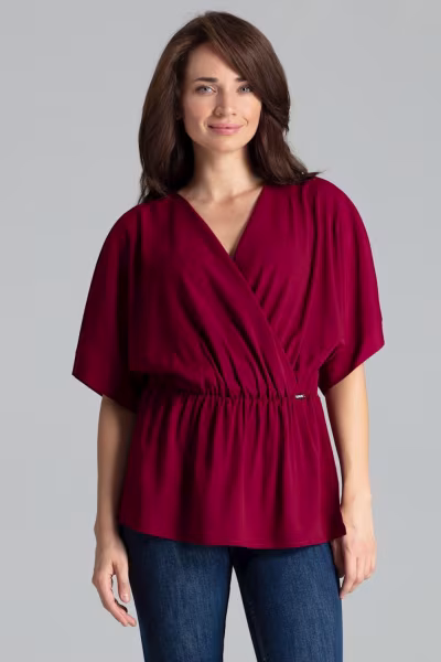 Bluzka Model L063 Bordo - Lenitif — zdjęcie 1