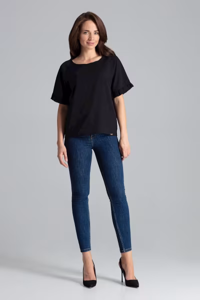 Bluzka Model L052 Black - Lenitif — zdjęcie 2